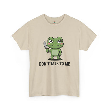 Cream Don’t Talk to Me frog meme shirt – gag gift funny graphic tee.