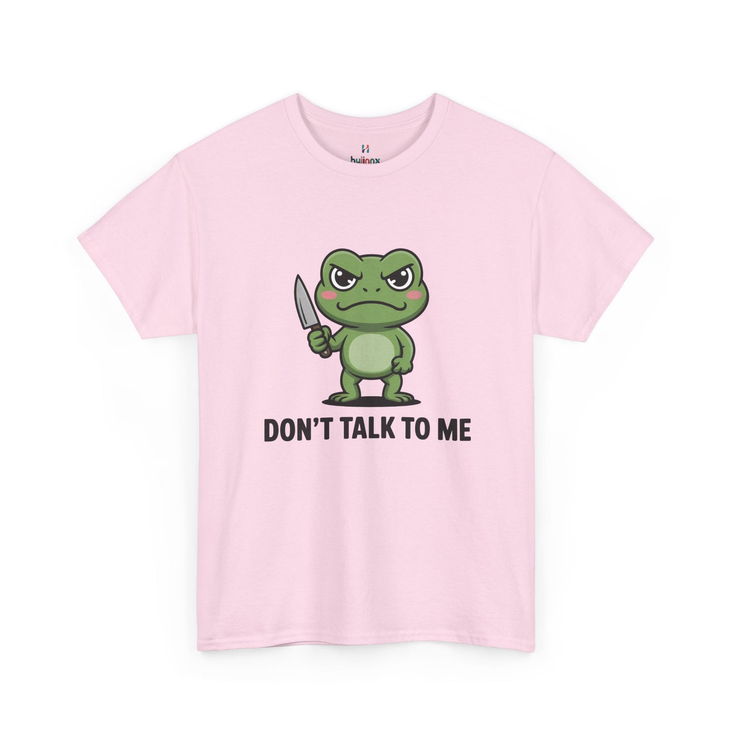 Pink Don’t Talk to Me frog meme shirt – novelty funny gag gift tee.
