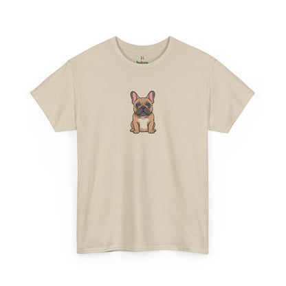 Cream French Bulldog dog graphic shirt – novelty funny dog lover tee.