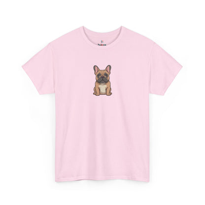 Pink French Bulldog dog graphic shirt – novelty cute dog lover tee.