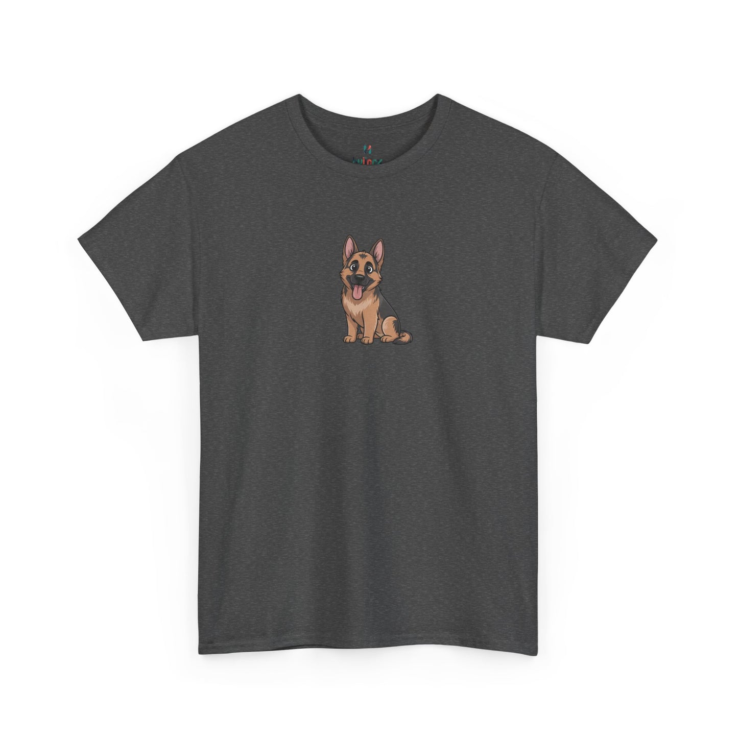 Dark grey German Shepherd dog graphic shirt – novelty cute dog lover tee.