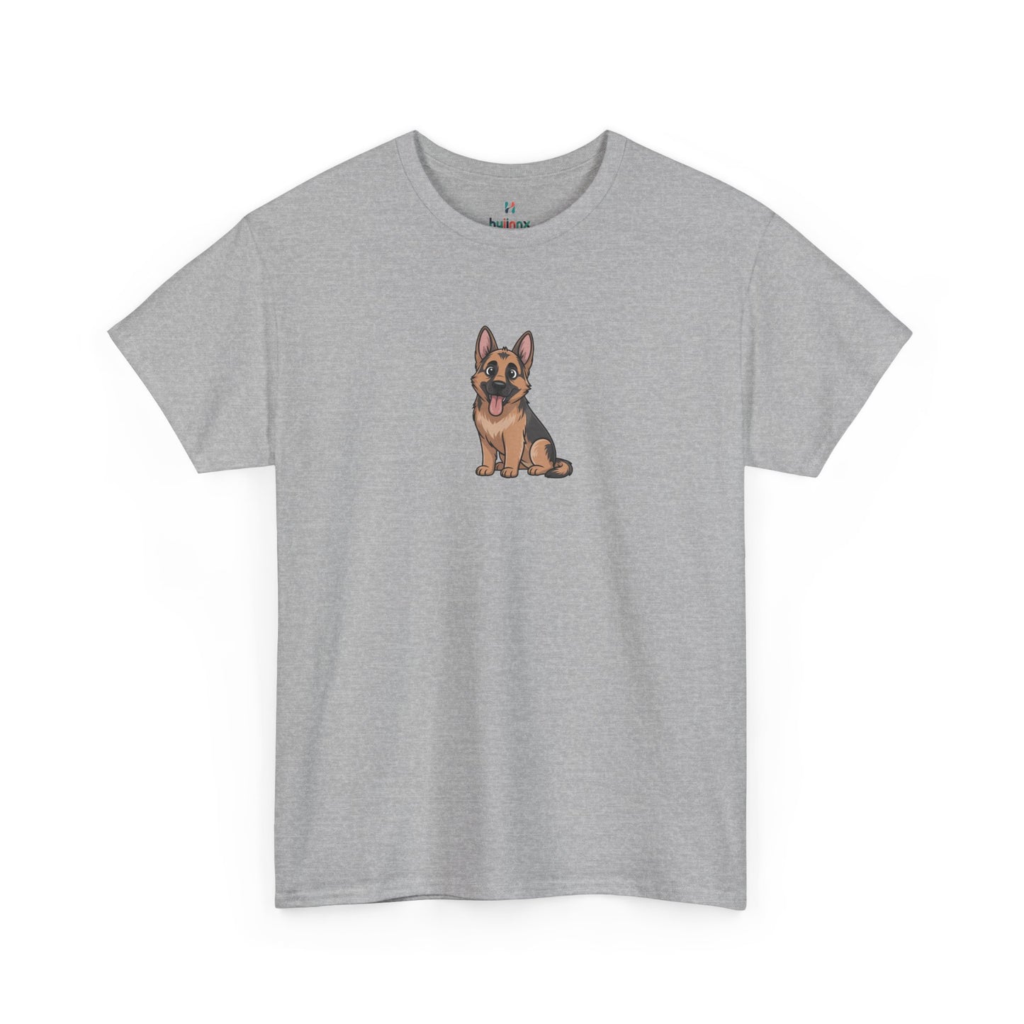 Grey German Shepherd dog graphic shirt – novelty funny dog lover tee.