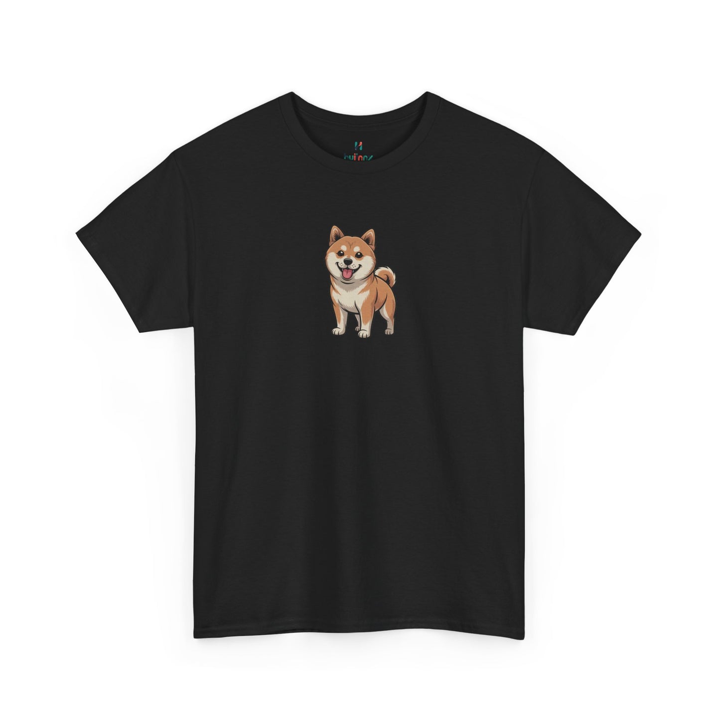 Black Shiba Inu dog graphic shirt – novelty pet lover tee.