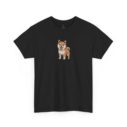 Black Shiba Inu dog graphic shirt – novelty pet lover tee.