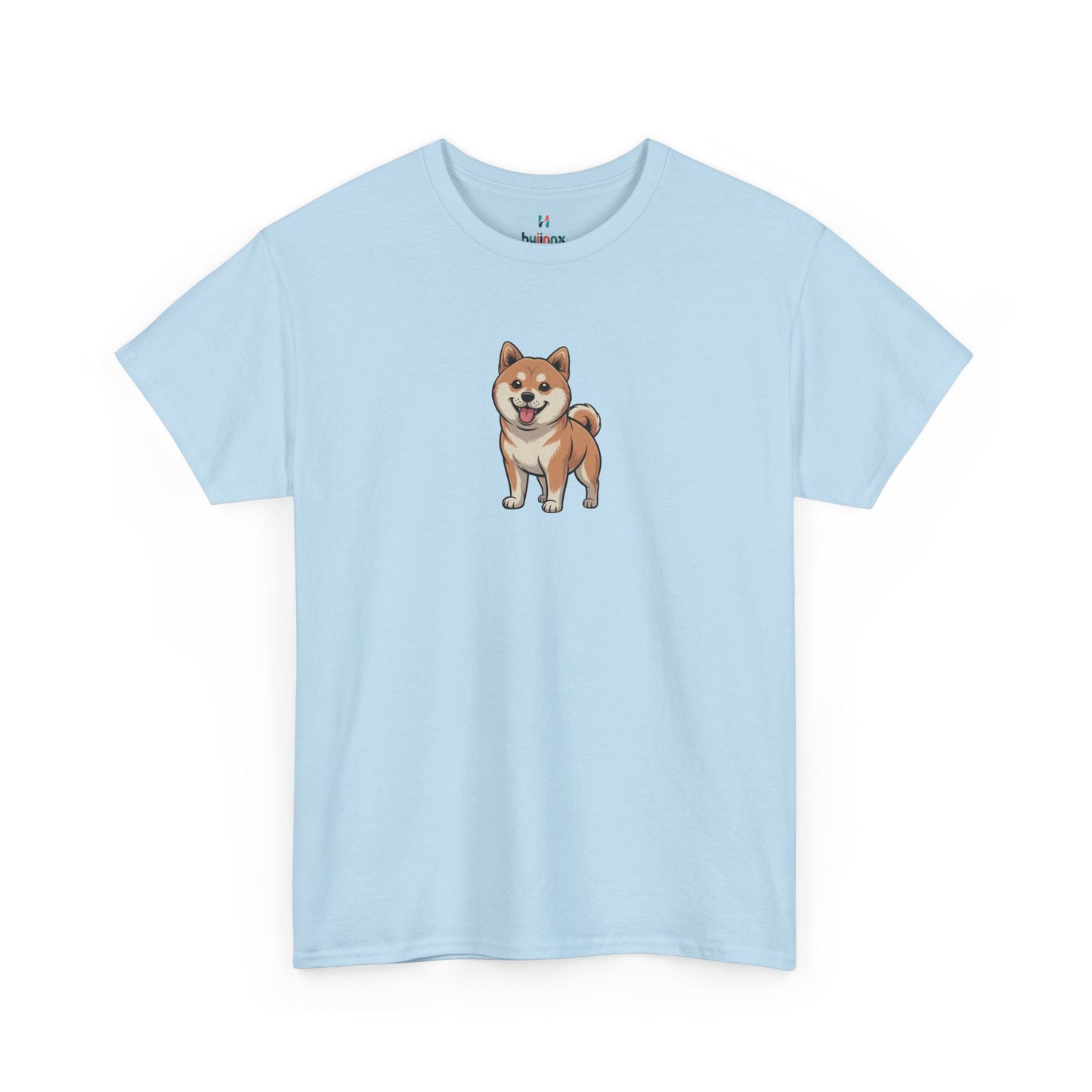 Light blue Shiba Inu dog graphic shirt – novelty funny dog lover tee.