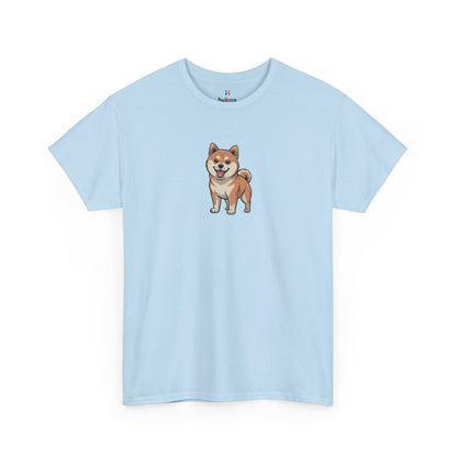 Light blue Shiba Inu dog graphic shirt – novelty funny dog lover tee.