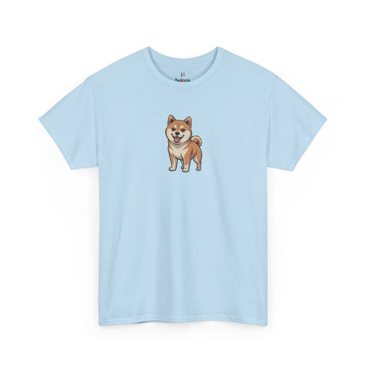 Light blue Shiba Inu dog graphic shirt – novelty funny dog lover tee.